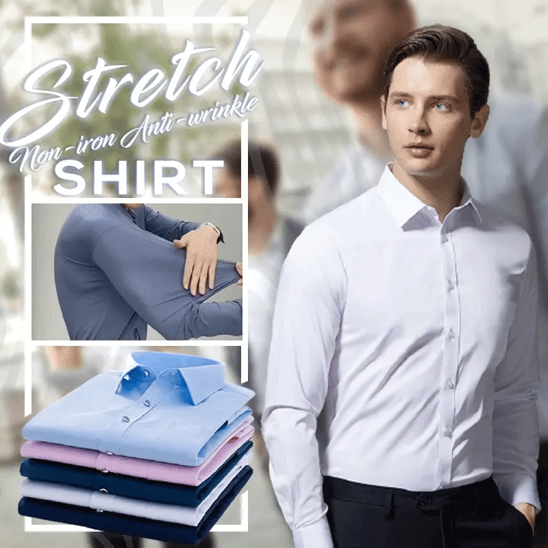 Niels - Chemise anti-froissage à haute élasticité et confort