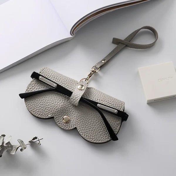 étui Lunettes Portable Crochet Sac à Lunettes De Soleil En Cuir Souple 4 Pièces Étui à Lunettes Pochette Cuir Pour Lunettes De Soleil