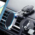 Support Téléphone Voiture Magnétique Pliable - Ventouse, Rotation 360°, Pour Smartphones 4,7 Pouces Et + - 6