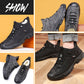 👞[Cadeau d'hiver] Sneakers masculins en cuir avec alimentation en fourrure synthétique 【Livraison gratuite】