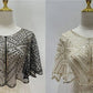 Étole Vintage en Dentelle avec Perles
