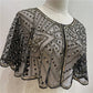 Étole Vintage en Dentelle avec Perles