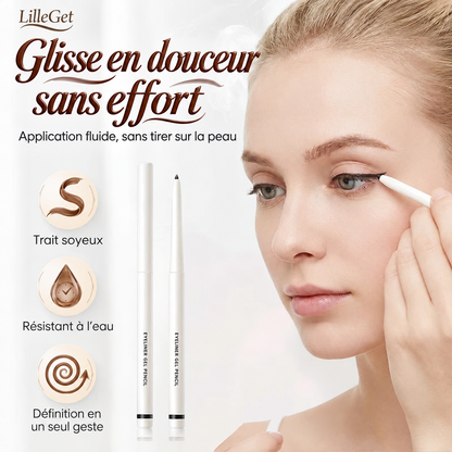 ✨ Crayon eyeliner en gel imperméable – Pointe fine de 2 mm, tracé précis, sans bavures et tenue jusqu’à 12 h