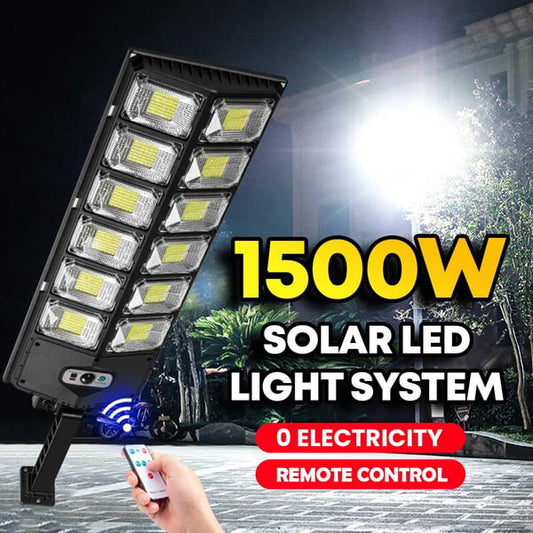 Système d'éclairage LED solaire 1500W