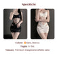 Robe sexy en maille transparente avec dentelle brodée