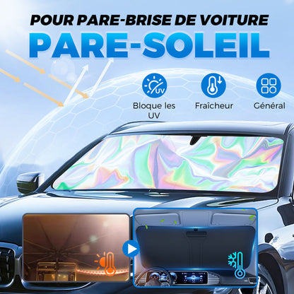 ☀️**Pare-soleil laser pour pare-brise de voiture** ☀️ 🚗✨**Filtre UV Avancé • Compact & Installation rapide**✨🚗