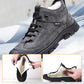 👞[Cadeau d'hiver] Sneakers masculins en cuir avec alimentation en fourrure synthétique 【Livraison gratuite】