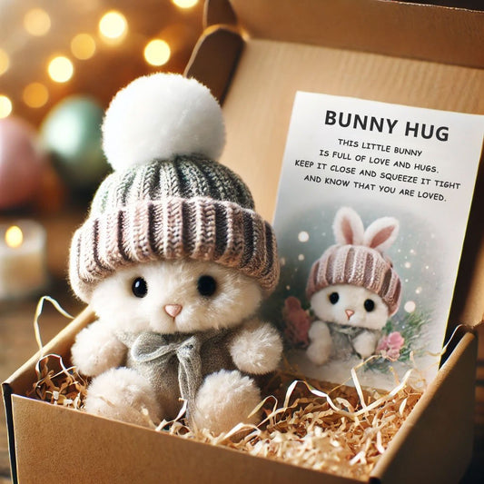 🎉Soldes spéciales🐇Mini lapin câlin fait main, adorable cadeau de Pâques🎁