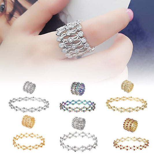 💕52% de réduction🎁 Le cadeau parfait : Bracelet Transformable avec Sparkling CZ Glamour 💎