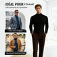 👕 60% de réduction! 🏃‍♂️ T-shirt Homme à Col Montant – Coupe Adjustable, Tissu Respirant & Polyvalent Sport/Quotidien ✨