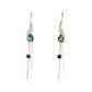 🦚 50% DE RÉDUCTION ✨ Boucles d'oreilles Paon – Dorées, pendantes & strass – Élégantes, raffinées & parfaites comme cadeau pour un look chic ou une occasion spéciale 🎁