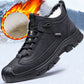 👞[Cadeau d'hiver] Sneakers masculins en cuir avec alimentation en fourrure synthétique 【Livraison gratuite】