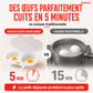 Cuiseur à œufs micro-ondes 2 compartiments - Préparez vos œufs rapidement au quotidien