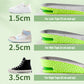 📢📢2 achetés 1 offert !👟💨 Semelles confortables avec coussin d'air et effet rehausseur – Augmentation Invisible de la Taille, Soutien Ergonomique & Respirabilité Améliorée ⚡