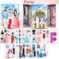 🎁Princesse magnétique Dress Up poupée de papier