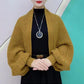 Veste-châle ajourée en maille tendance