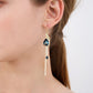🦚 50% DE RÉDUCTION ✨ Boucles d'oreilles Paon – Dorées, pendantes & strass – Élégantes, raffinées & parfaites comme cadeau pour un look chic ou une occasion spéciale 🎁