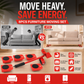 💪 Déplacez Vos Meubles Lourds Plus Facilement ! Kit de Déplacement 8 Pièces avec Levier et Patins Pivotants à 360° 🛋️
