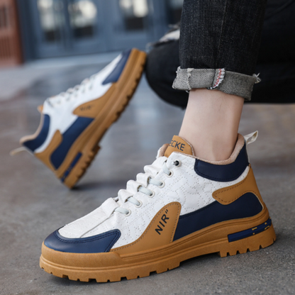 Baskets de Marche Antidérapantes à Coloris Contrastés pour Hommes