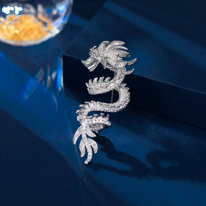 🔥Spécial Nouvel An 49% de réduction🔥Broche Luxueuse en Forme du Dragon du Zodiaque