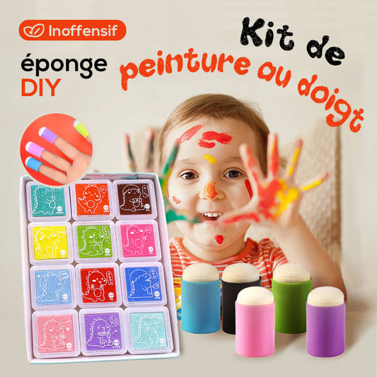 Kit de peinture au doigt éponge DIY