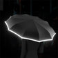 ☂️ PROMO LIMITÉE 50% DE RÉDUCTION ! ✨ Parapluie Sécurité – Bande Réfléchissante, Rétractable Inverse, Compact ✨