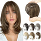 Volumateurs Capillaires de Cheveux Naturels avec Frange pour Femmes