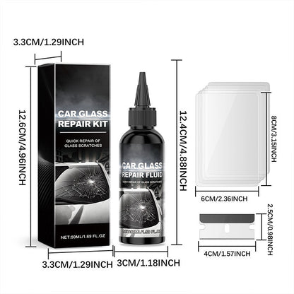 💫Achetez-en 4 et obtenez-en 6 gratuitement💫Kit de réparation rapide pour bris de glace automobile