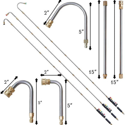 Ensemble de Rallonge de Lance pour Nettoyeur à Haute Pression 4000PSI