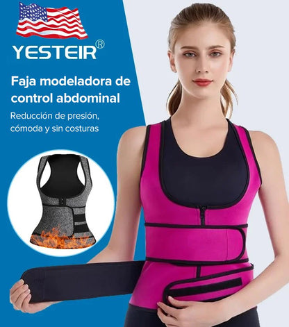 💖Protecteur de taille - Maillot de corps réducteur double taille