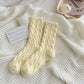 💝Cadeau chaleureux🔥Chaussettes thermiques douces pour femmes, couleur macaroni