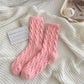 💝Cadeau chaleureux🔥Chaussettes thermiques douces pour femmes, couleur macaroni