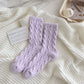 💝Cadeau chaleureux🔥Chaussettes thermiques douces pour femmes, couleur macaroni