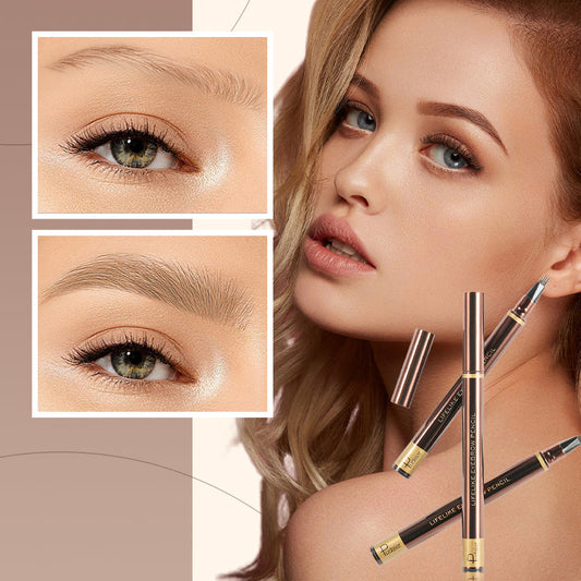 Stylo de maquillage des sourcils précis à 4 pointes pour des sourcils naturels