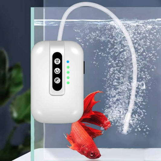 Pompe à oxygène portable et rechargeable pour aquarium d'extérieur