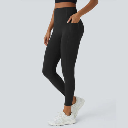 Legging Gainant de Fitness à Taille Haute avec Poches Latérales avec Contrôle du Ventre et Effet Rehaussant des Fesses