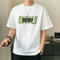 T-shirt ample à manches courtes imprimé pour homme
