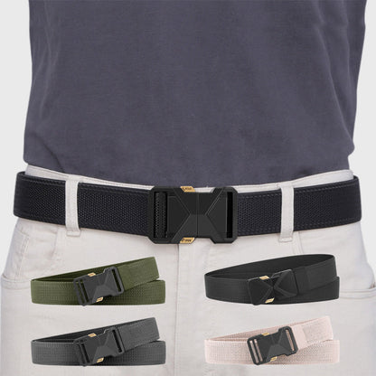 Ceinture tactique à boucle métallique à libération rapide