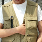 Gilet d'Extérieur Multi-poches Léger et Respirant pour Hommes