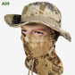 🔥💥Chapeau de pêche et masque de camouflage 2 en 1