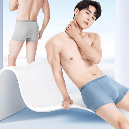 Caleçon boxeur respirant solide et doux pour hommes