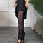 Pantalon large sexy en dentelle pour femmes - Dentelle élégante, coupe stylée, mettez en valeur vos courbes séduisantes !