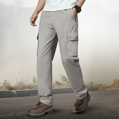 Pantalon Durable Ultra Confortable Flexible et Ajusté à Poches Multiples
