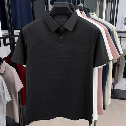 Chemise de golf respirante et extensible pour hommes