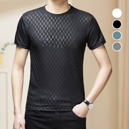 T-shirt homme confortable et respirant à col rond et manches courtes