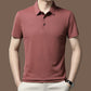 T-shirt à manches courtes avec col à revers respirant et rafraîchissant pour homme