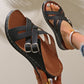 Sandales tendance à semelle épaisse avec boucle de ceinture pour femme