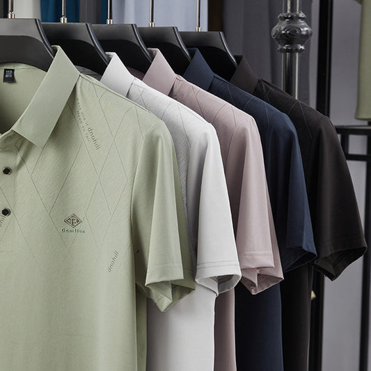 Chemise Respirante et Confortable avec Col à Revers pour Hommes