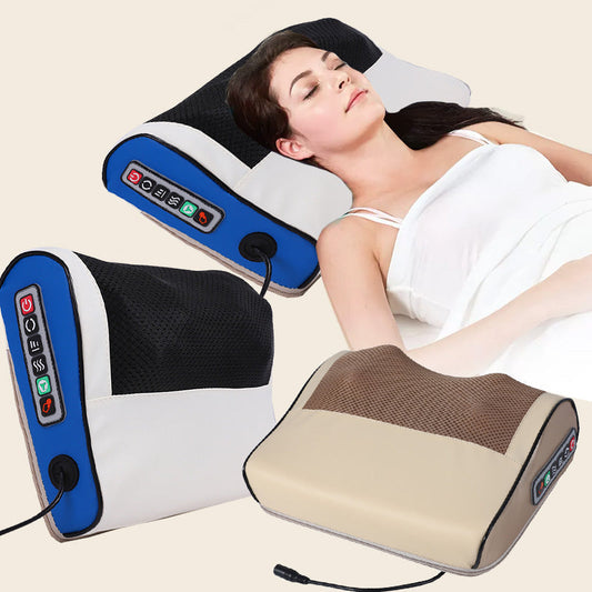 Coussin de massage multifonctionnel à pétrissage profond avec chaleur