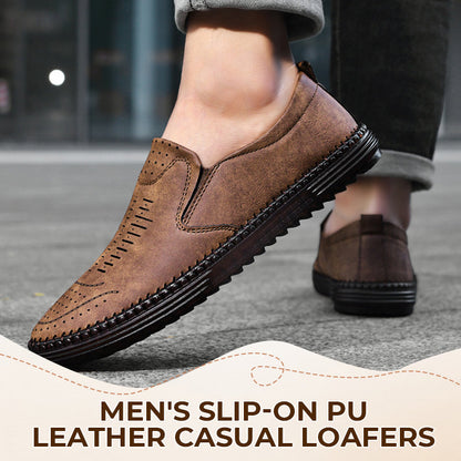 Men's Slip-On PU Leather Casual Loafers